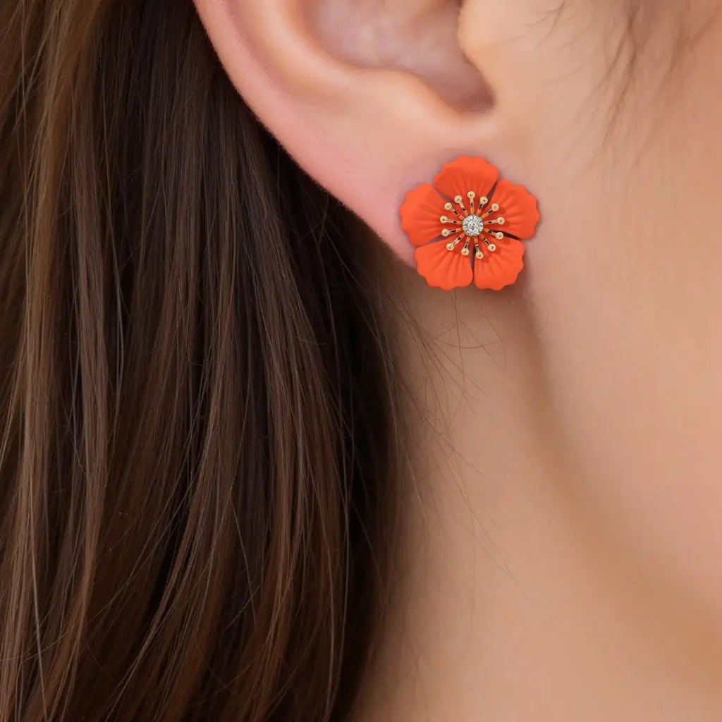 Tangerine Glow Earrings