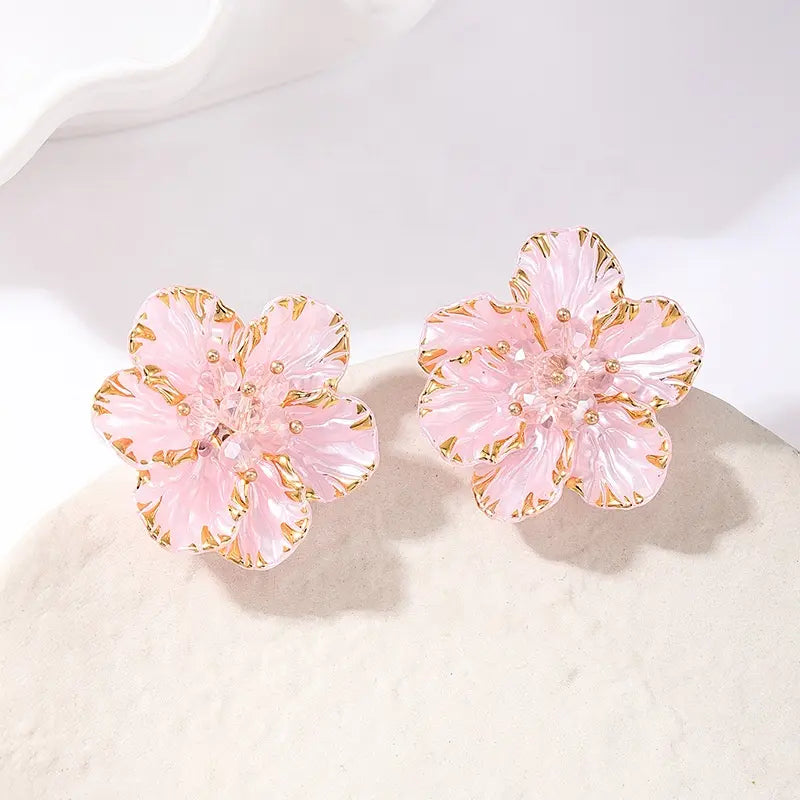Rose Crystal Earrings