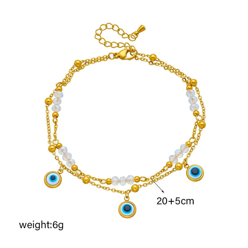 Evil Eye Charm Accessory (Bracelet/Anklet)