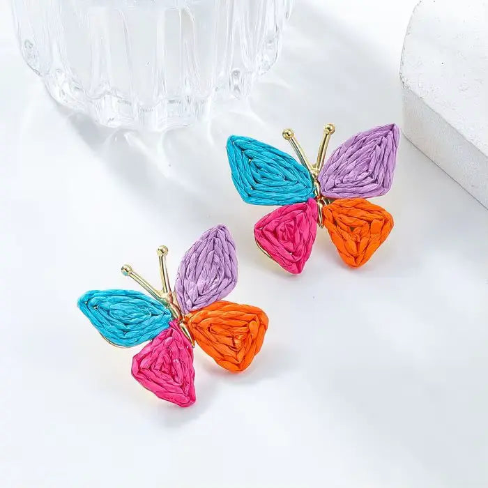 Rainbow Flutter Earrings