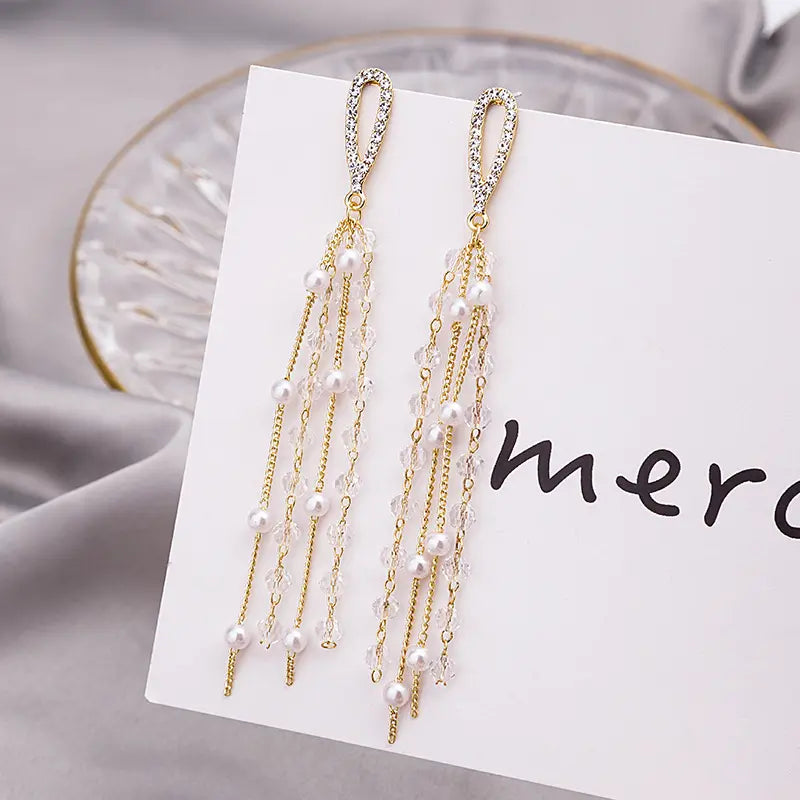 Crystal Rainfall Earrings