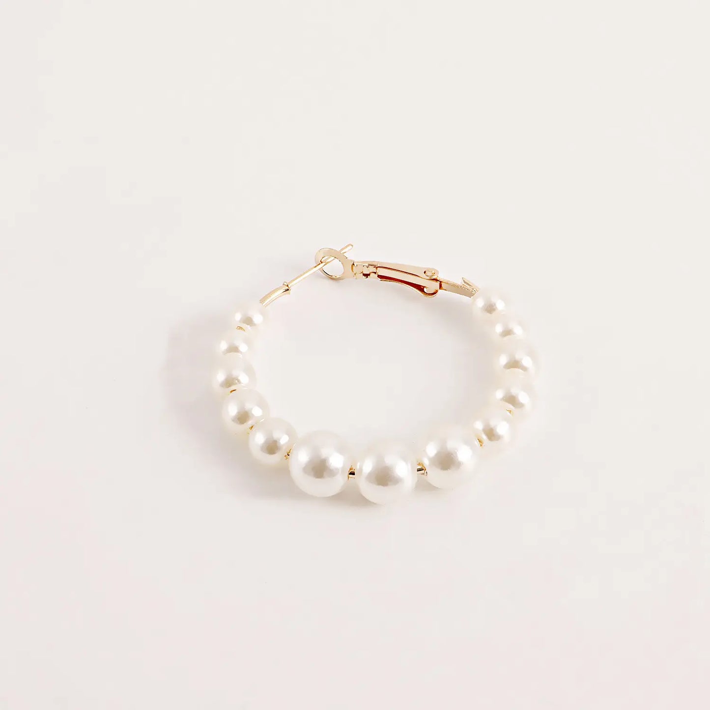 Pearl Full Hoops Earrings