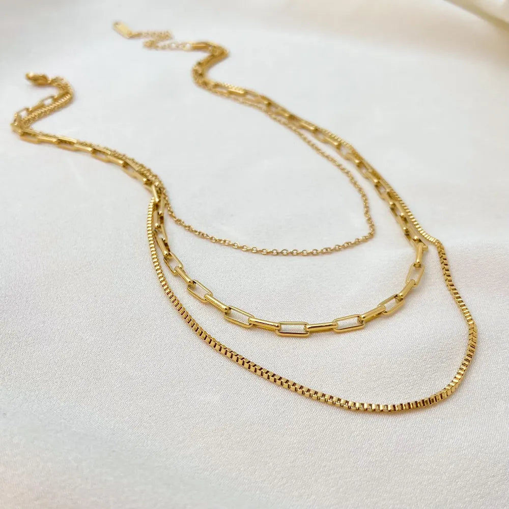 Golden Luxe Multi-Chain Necklace
