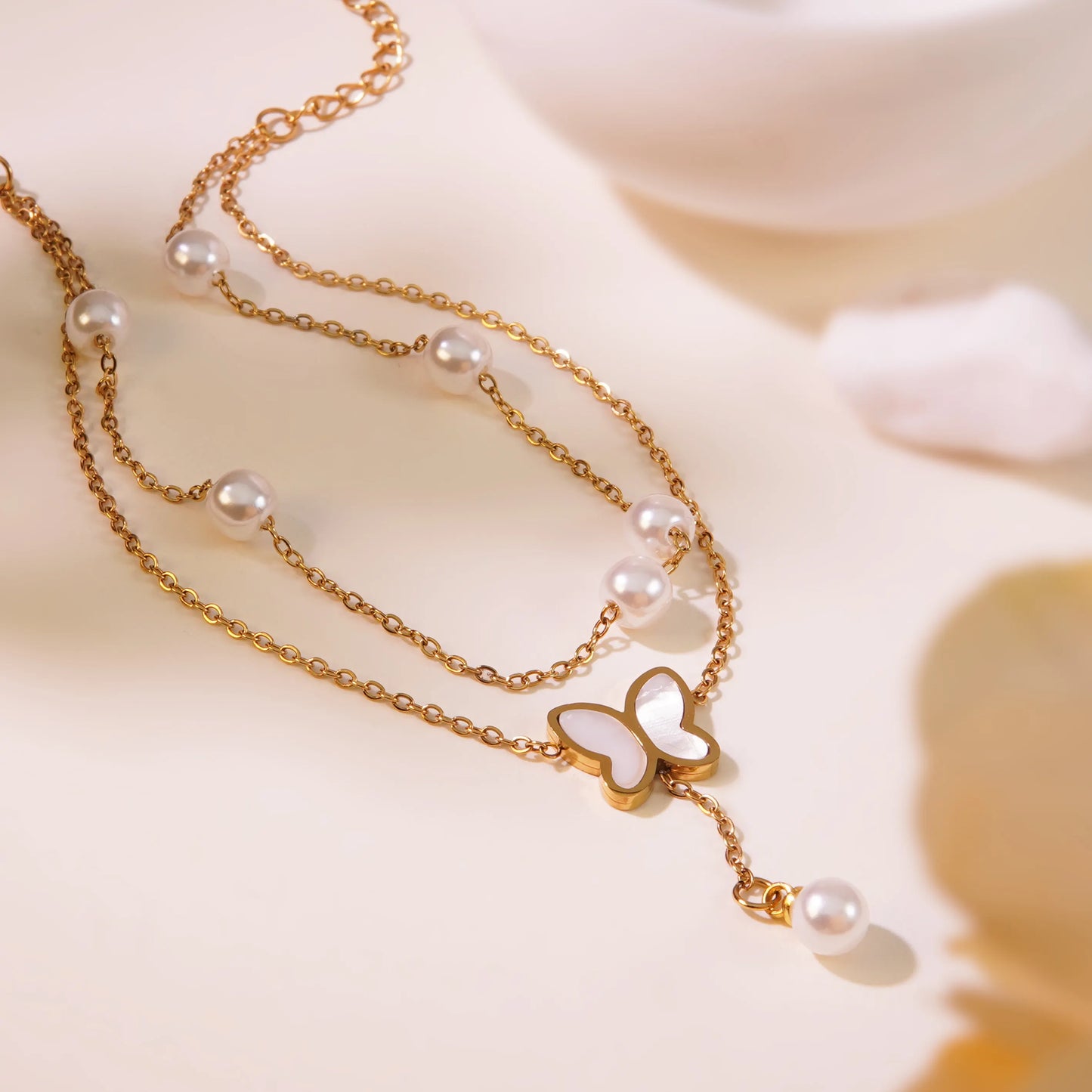 Golden Winged Pearl Bracelet/Anklet