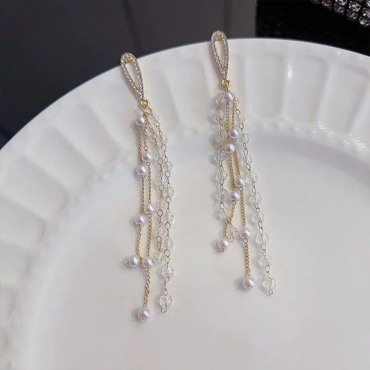 Crystal Rainfall Earrings