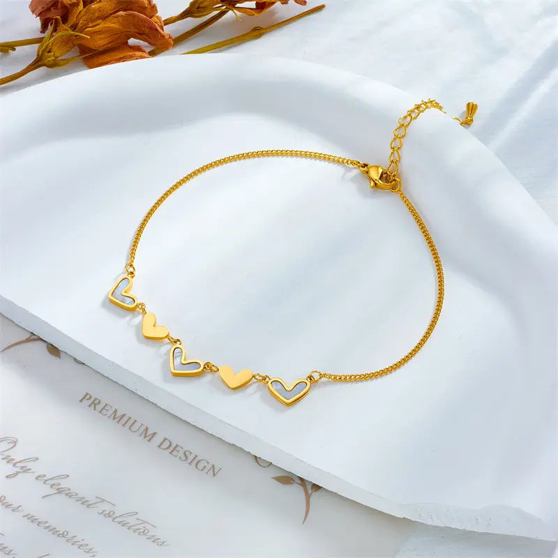 Golden Heart Symphony Bracelet/Anklet