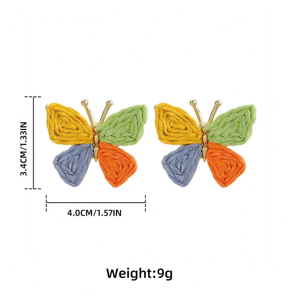 Rainbow Flutter Earrings
