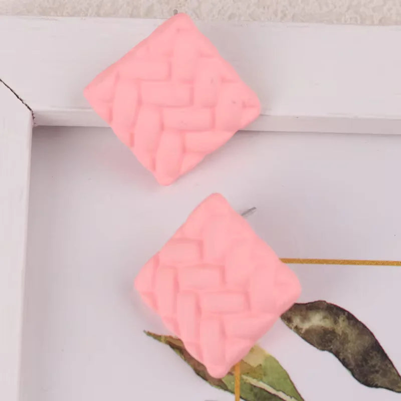 Sweater Squares Earrings