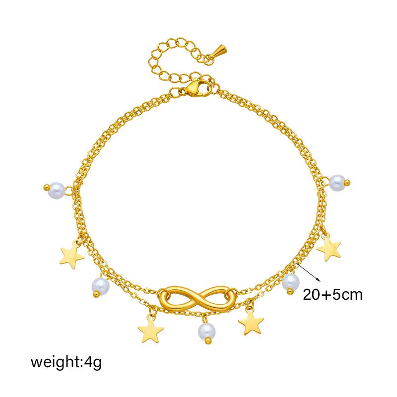 Infinite Star Charm Bracelet/Anklet