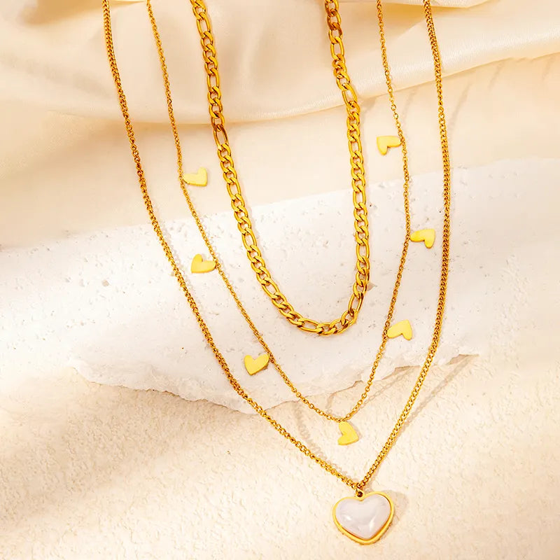 Golden Radiance Heart Necklace