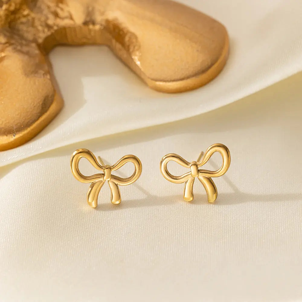 Golden Bow Elegance Jewelry Set