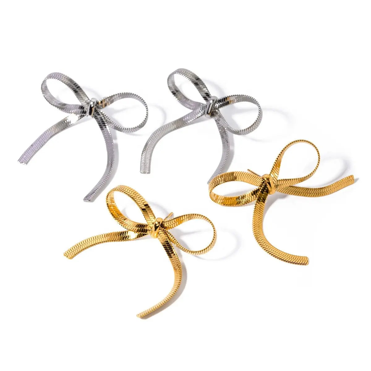 Golden Luxe Bow Earrings