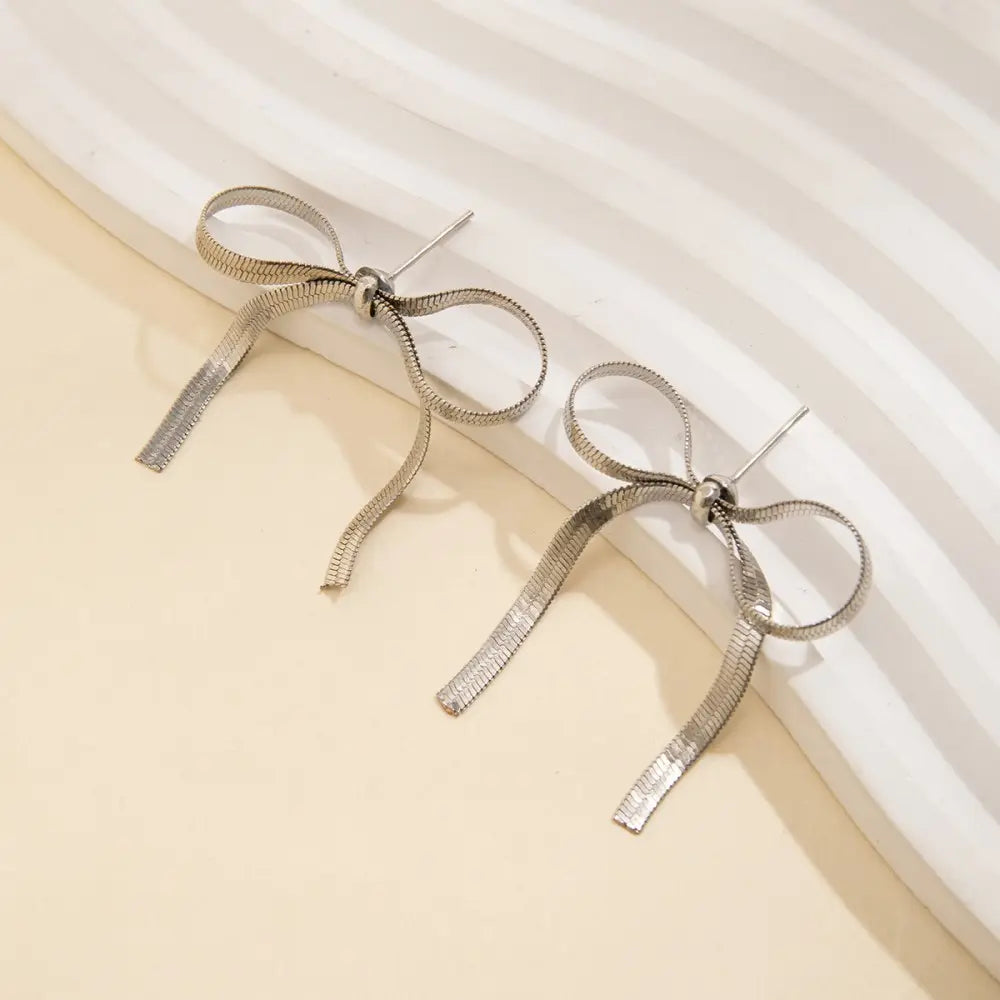 Golden Luxe Bow Earrings