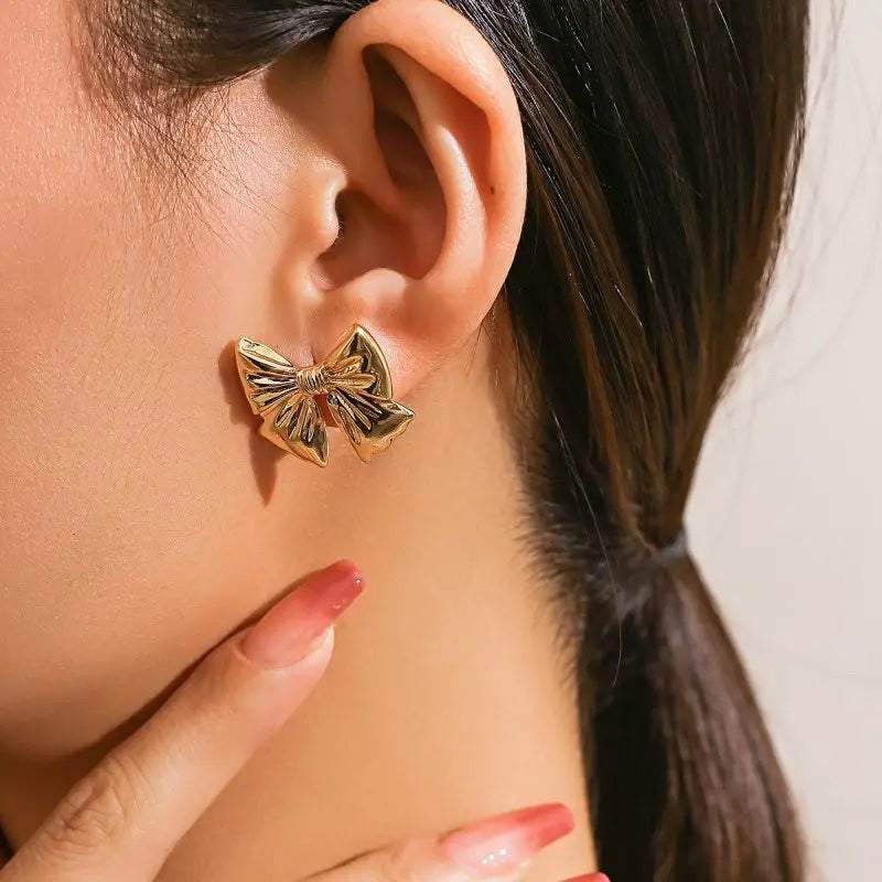 Moonlit Bow Earrings