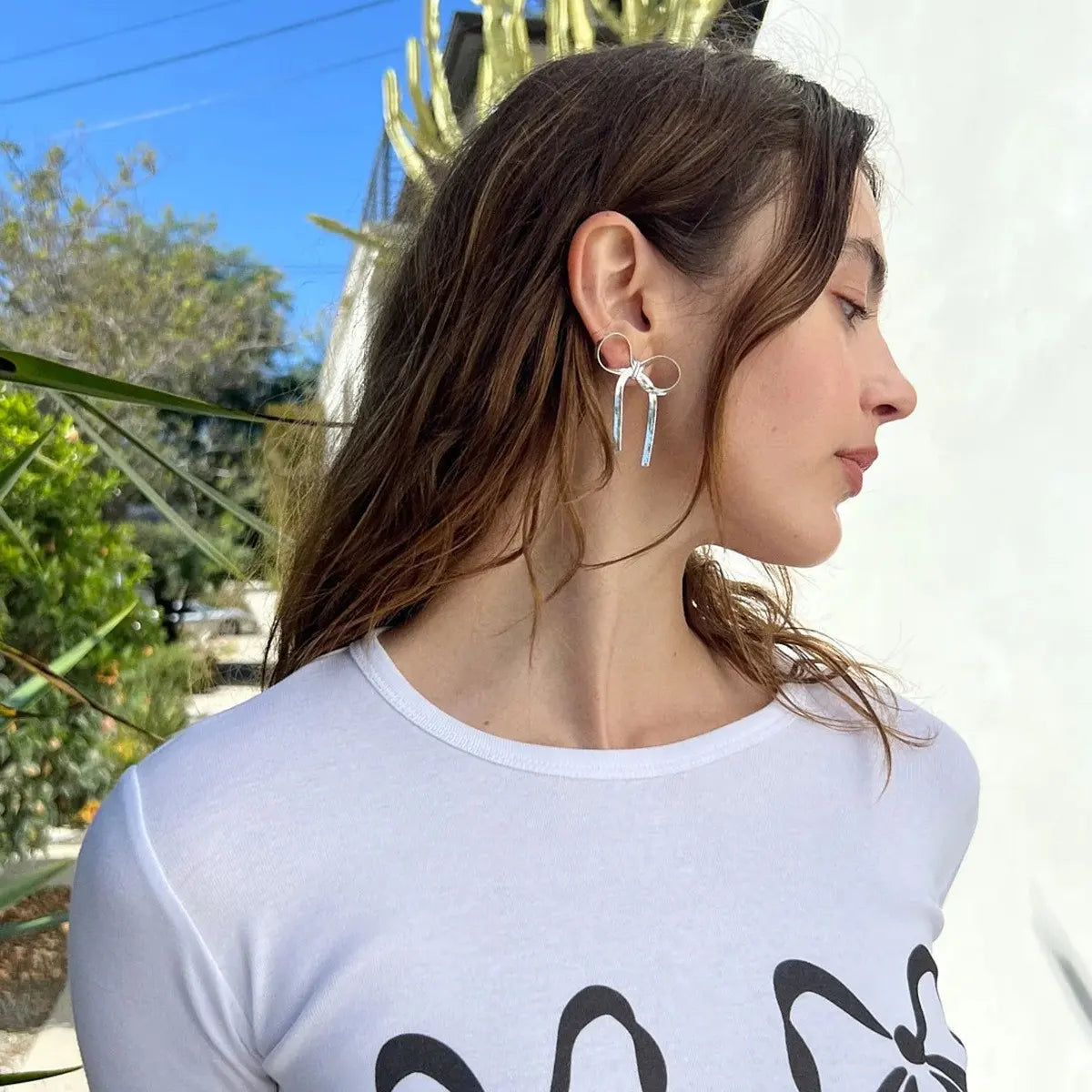 Golden Luxe Bow Earrings
