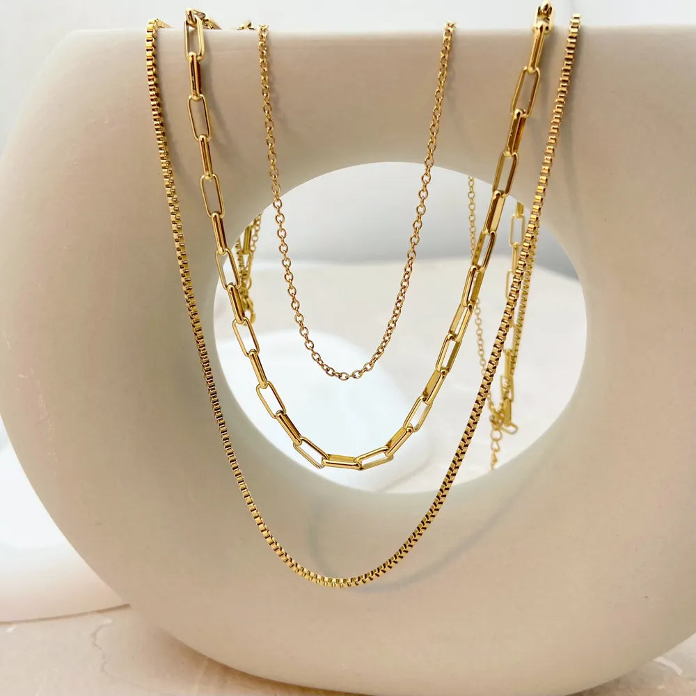 Golden Luxe Multi-Chain Necklace