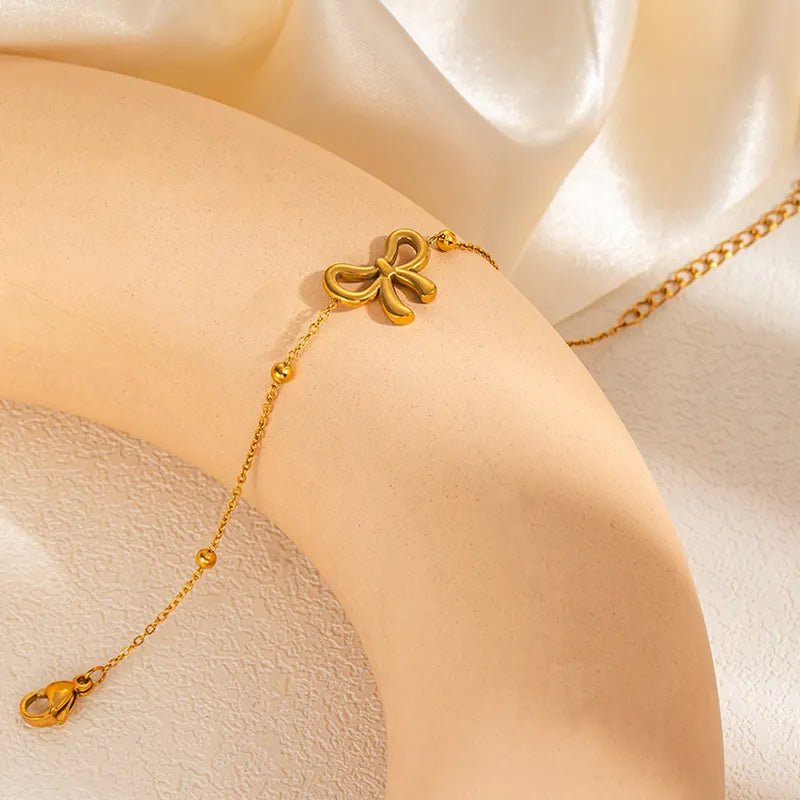 Golden Bow Elegance Jewelry Set