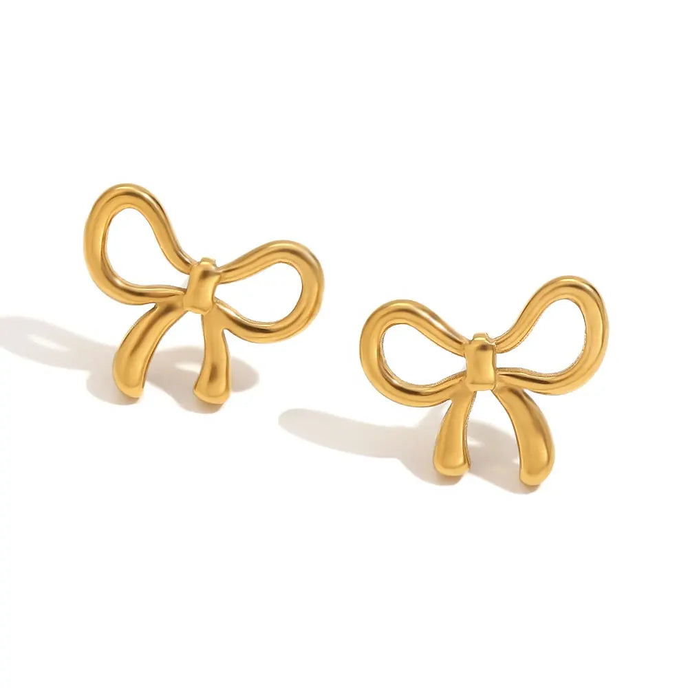 Golden Bow Elegance Jewelry Set
