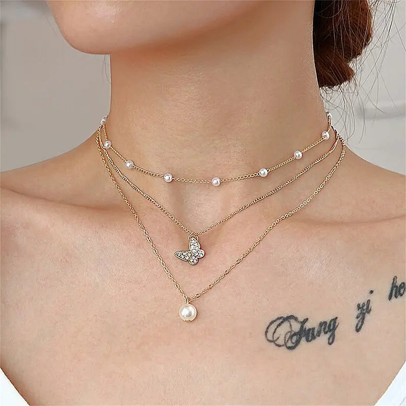 Pearl Glow Layered Necklace