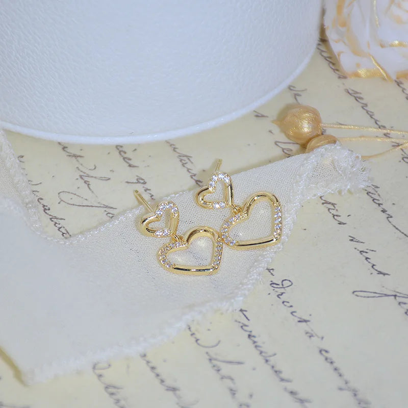 Golden Heartlight Earrings