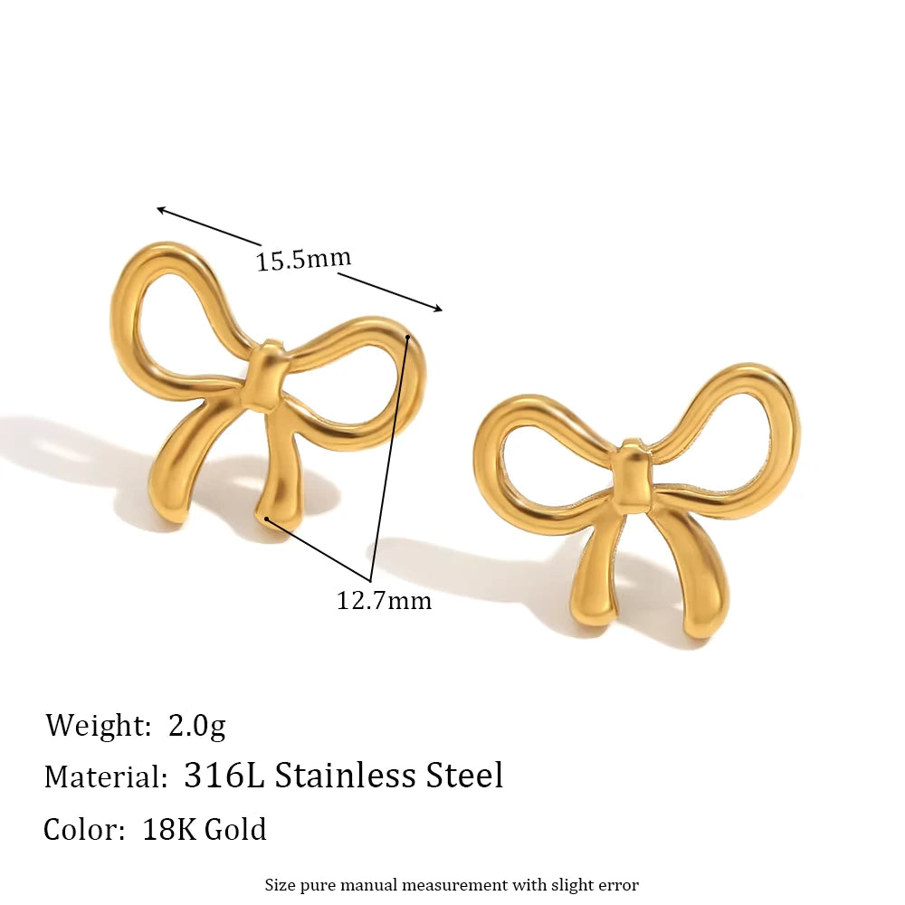 Golden Bow Elegance Jewelry Set