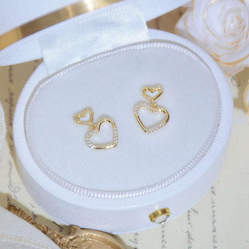 Golden Heartlight Earrings