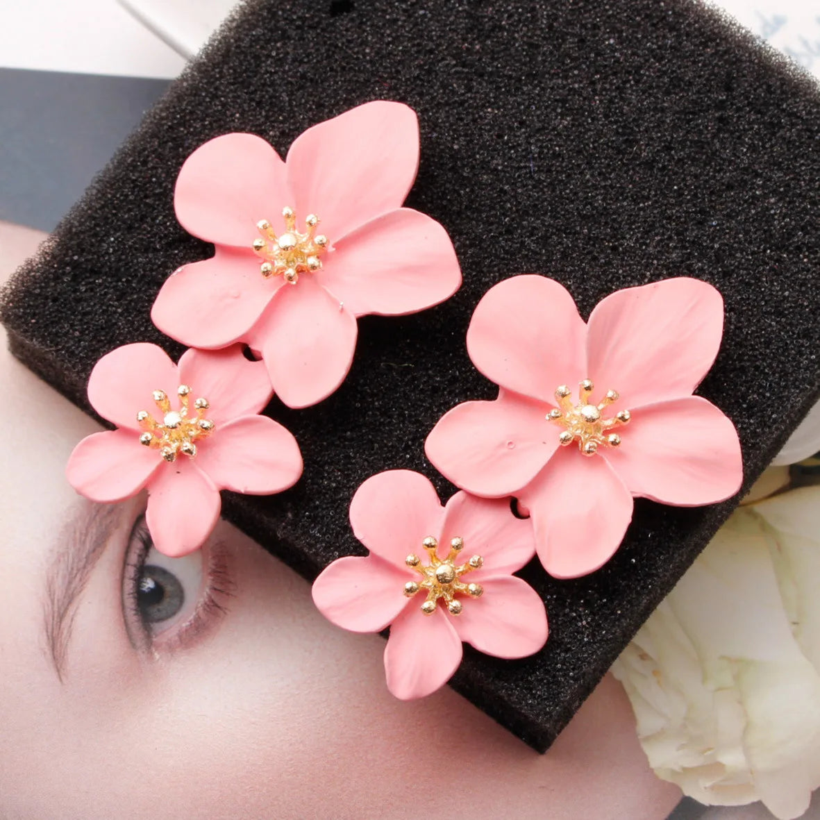 Blushing Petal Earrings