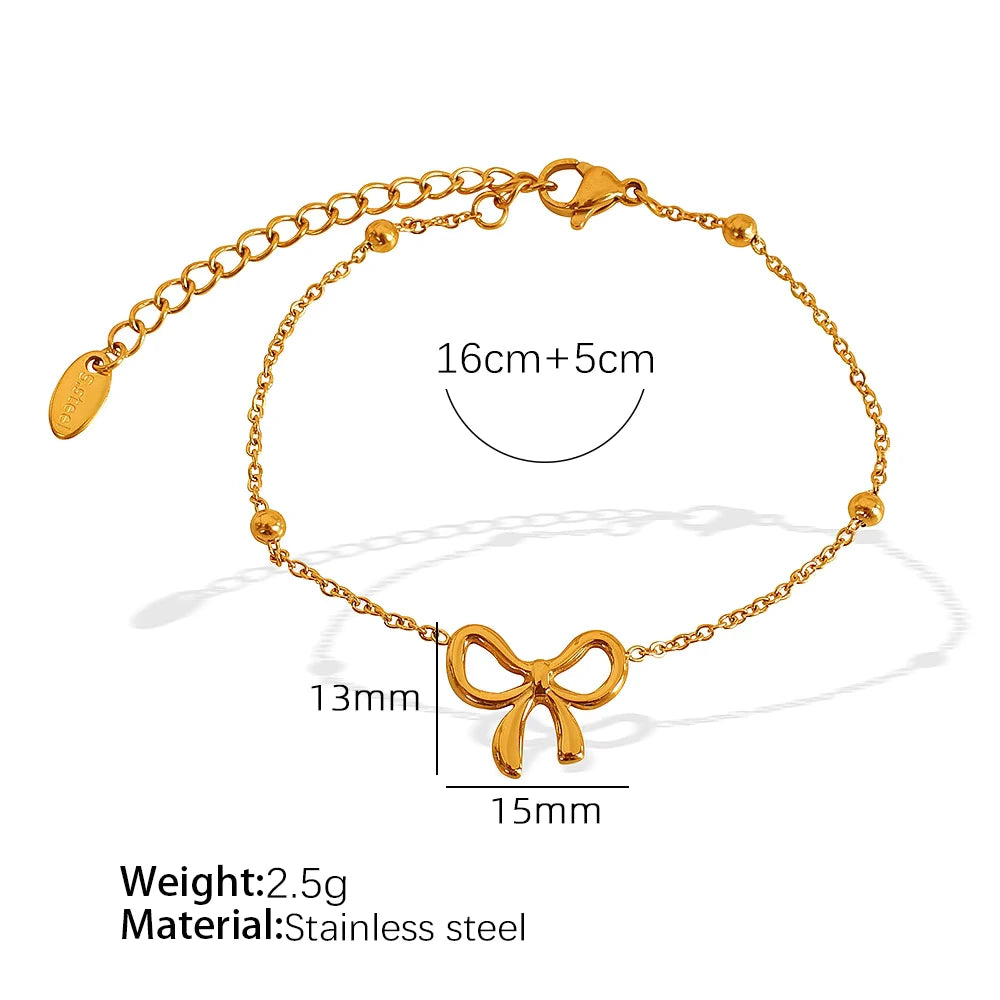 Golden Bow Elegance Jewelry Set