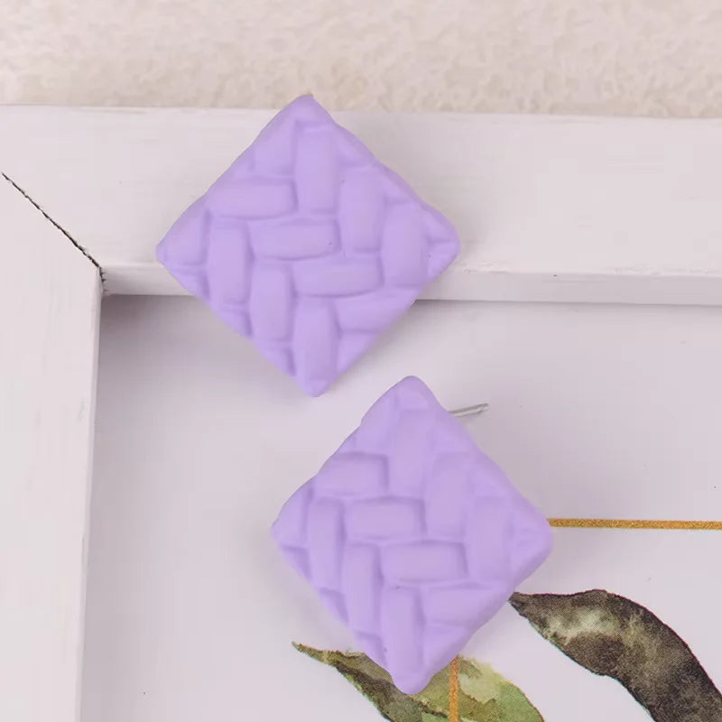 Sweater Squares Earrings