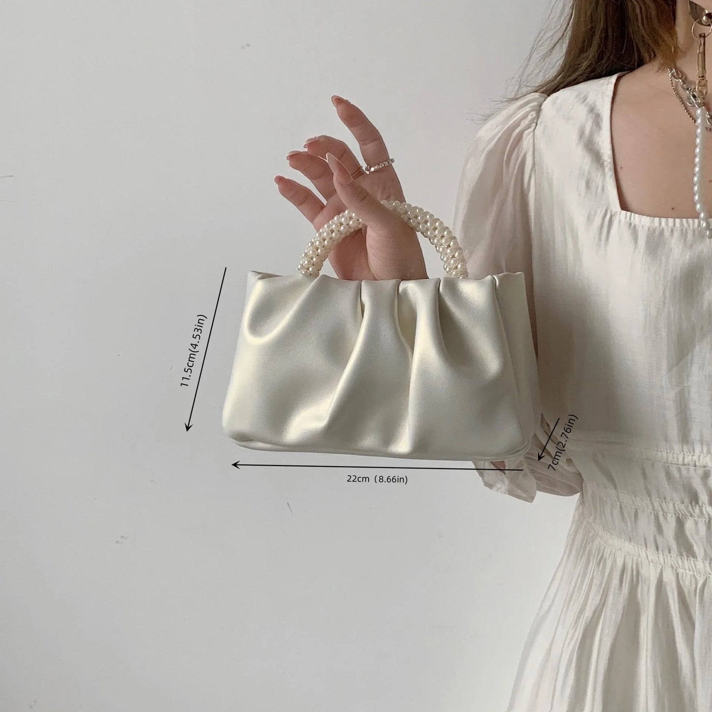 Luminous Pearl Gather Bag