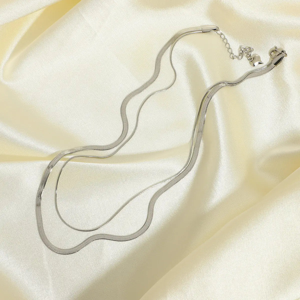 Golden Luxe Double Layered Snake Chain Necklace