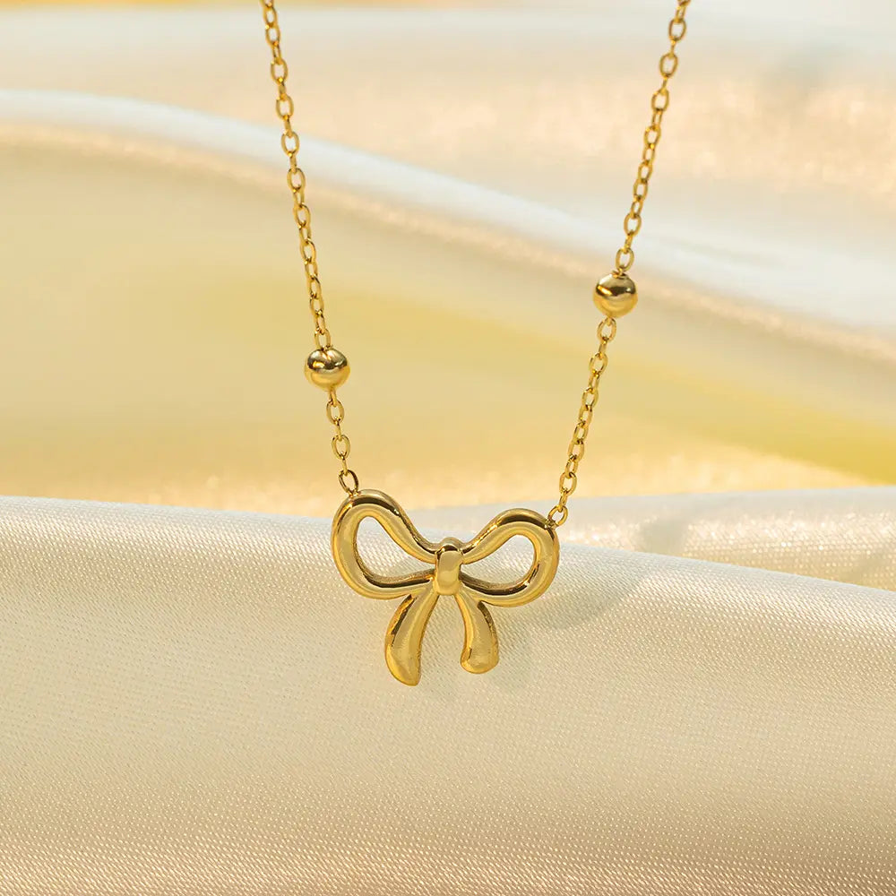 Golden Bow Belle Necklace