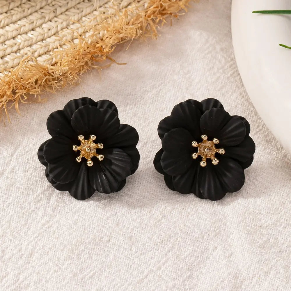 Charcoal Charm Earrings