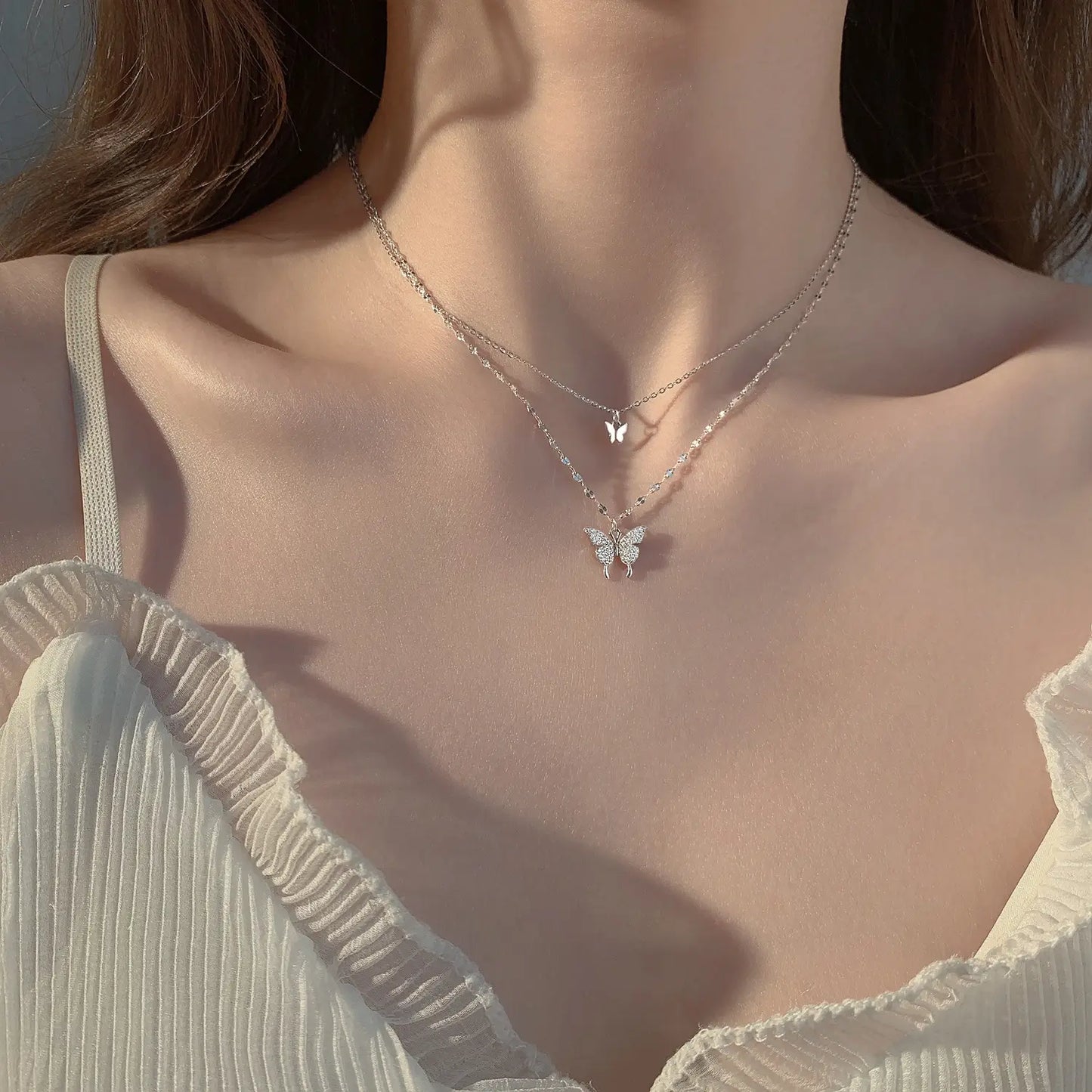 Butterfly Grace Layered Necklace