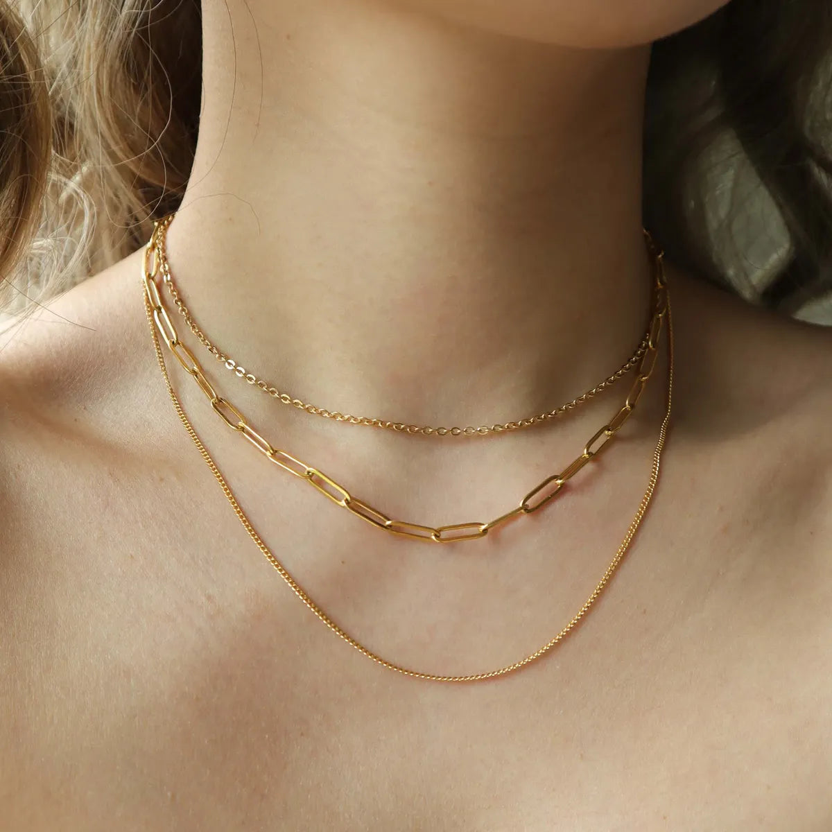 Golden Luxe Multi-Chain Necklace