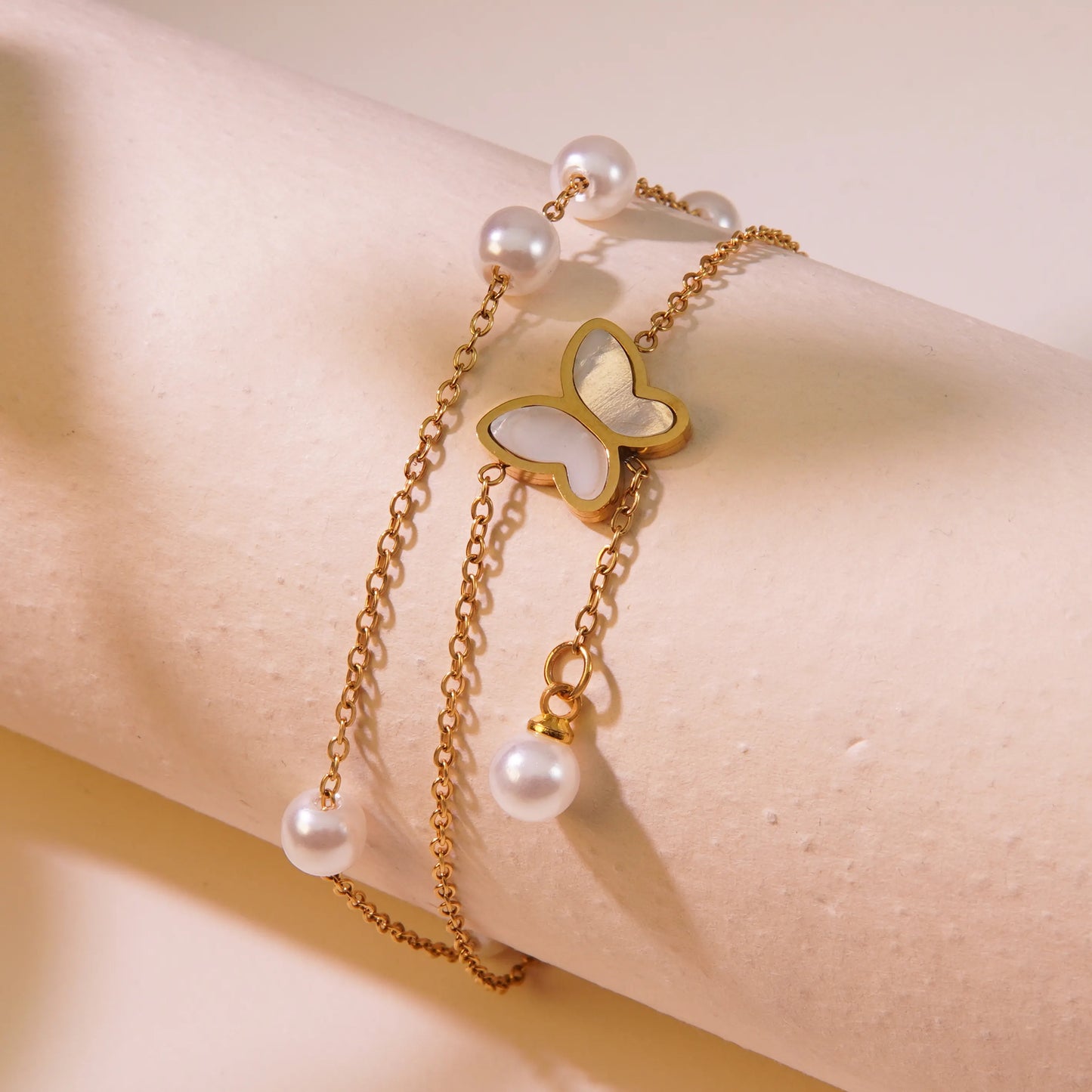 Golden Winged Pearl Bracelet/Anklet