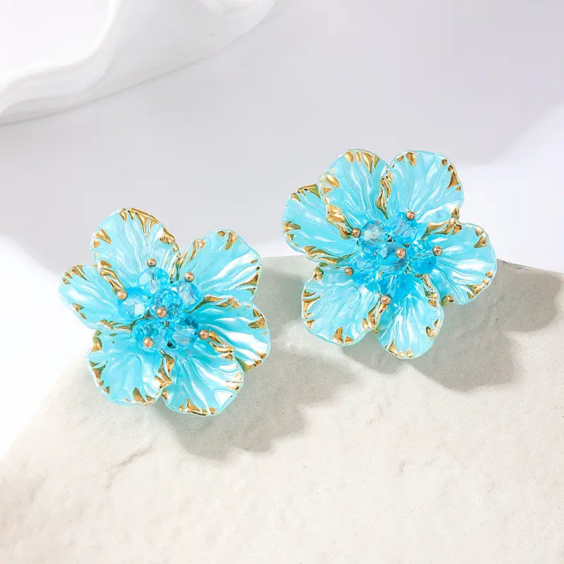 Rose Crystal Earrings