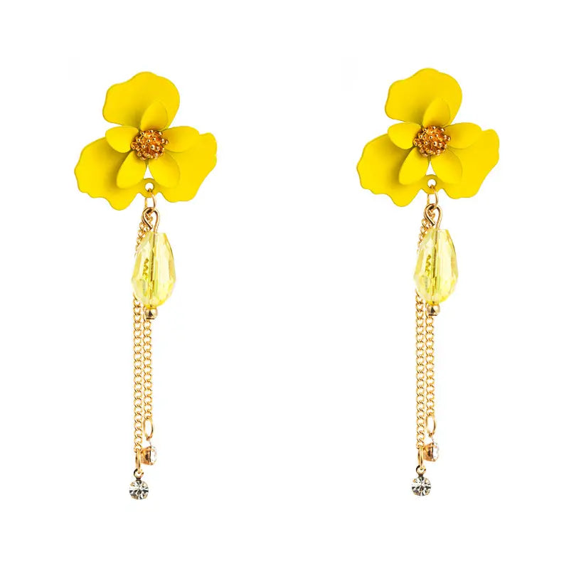 Blush Tassel Blossoms Earrings