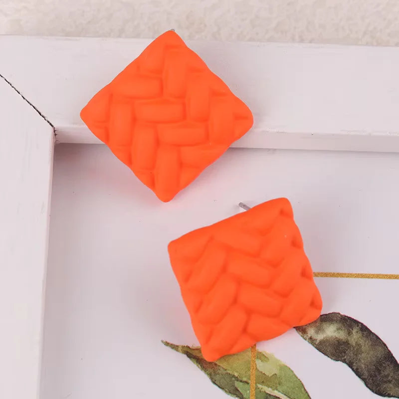 Sweater Squares Earrings