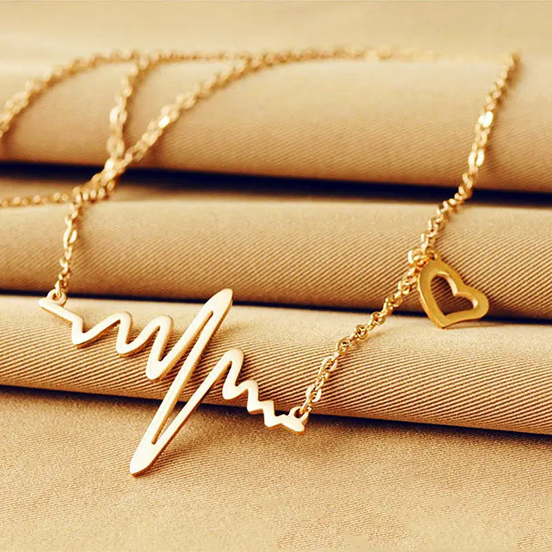 Golden Pulse Necklace