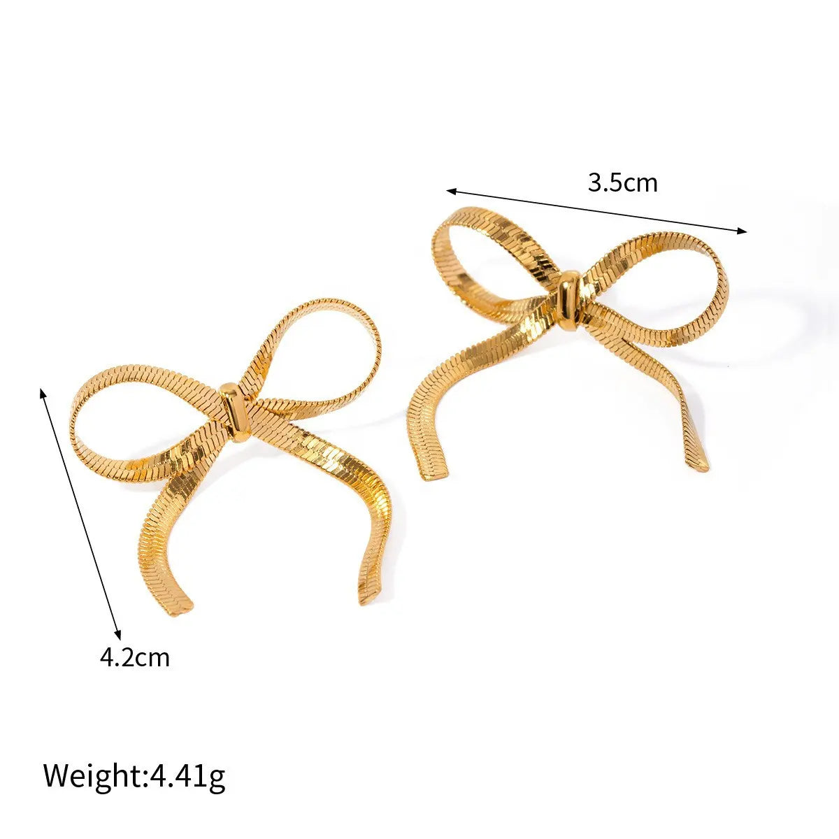 Golden Luxe Bow Earrings