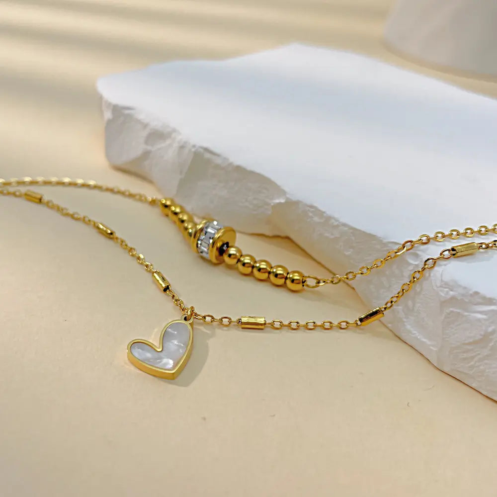 Golden Heart Charm Bracelet/Anklet