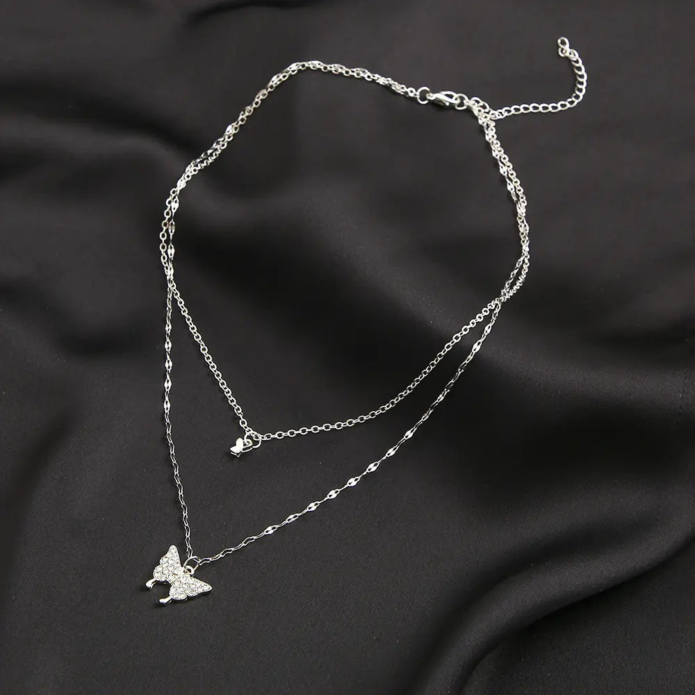Butterfly Grace Layered Necklace