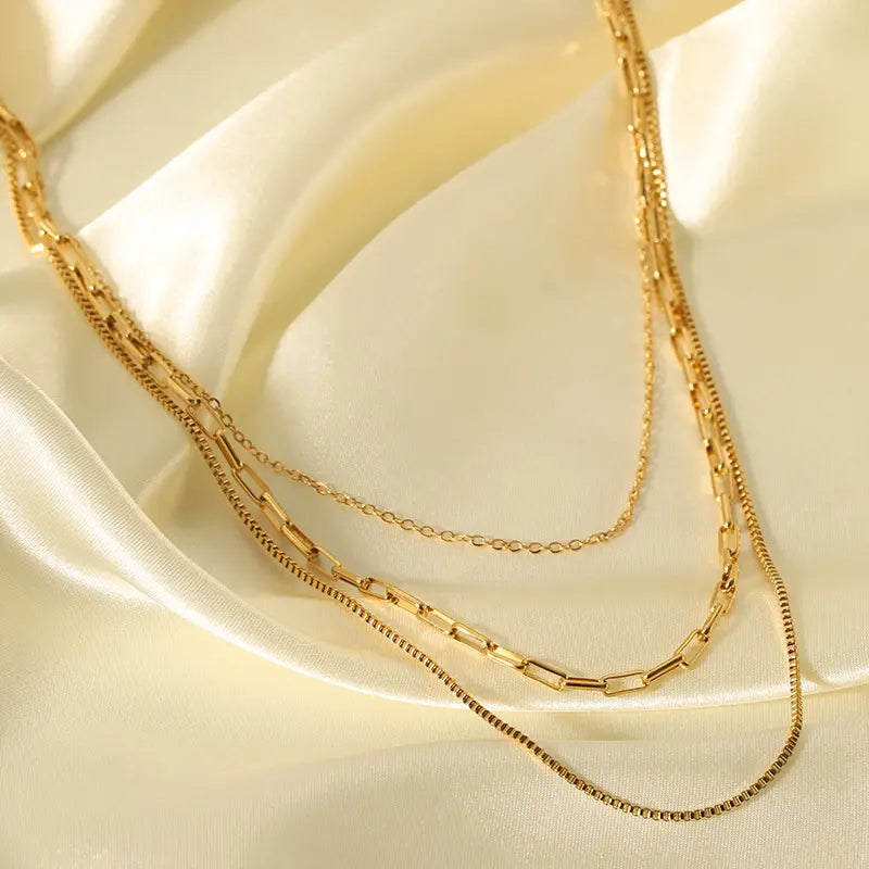 Golden Luxe Multi-Chain Necklace