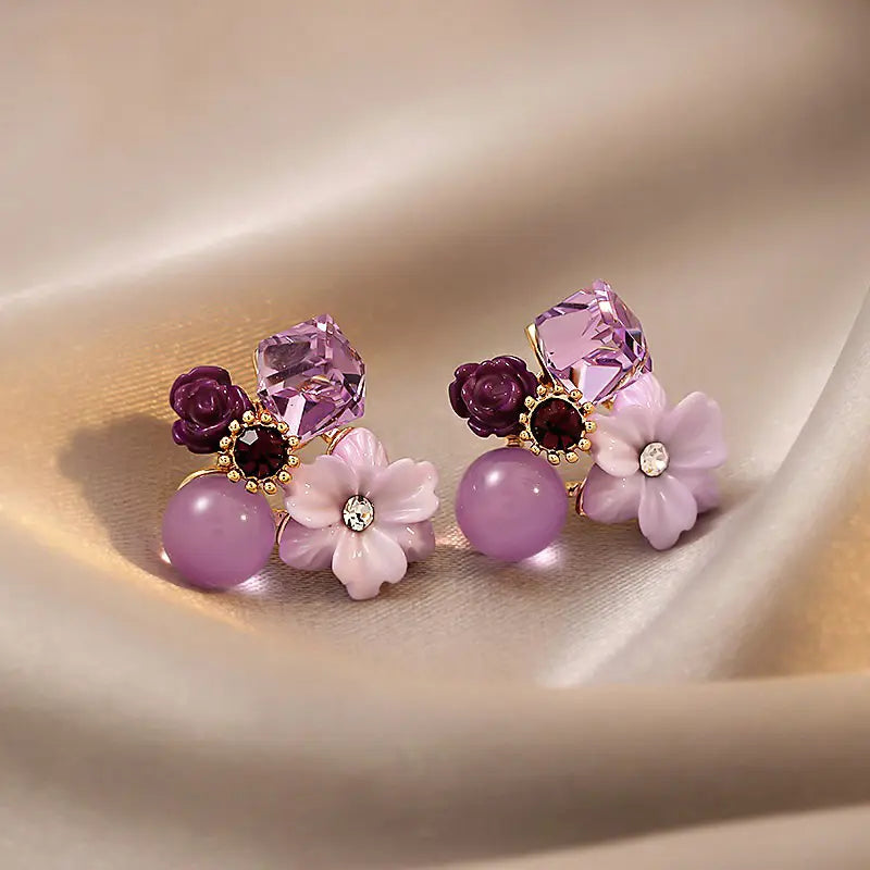 Lavender Bloom Earrings