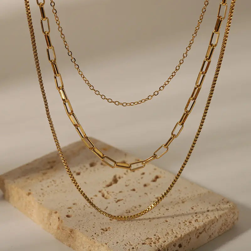 Golden Luxe Multi-Chain Necklace