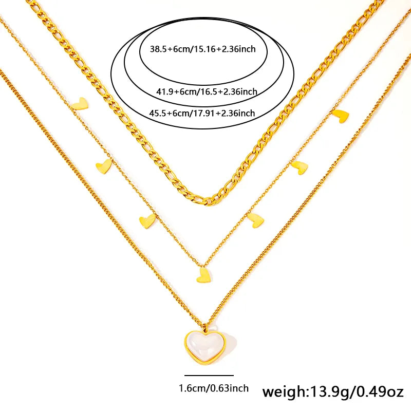 Golden Radiance Heart Necklace
