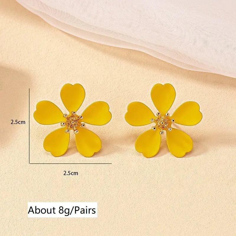 Sun Glow Stud Earrings