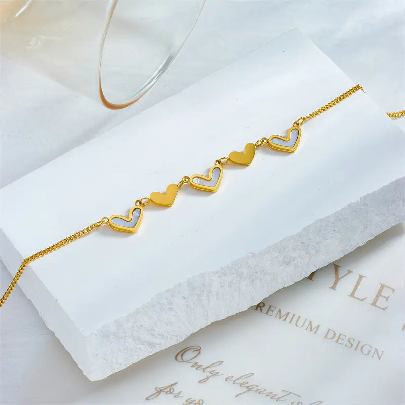 Golden Heart Symphony Bracelet/Anklet
