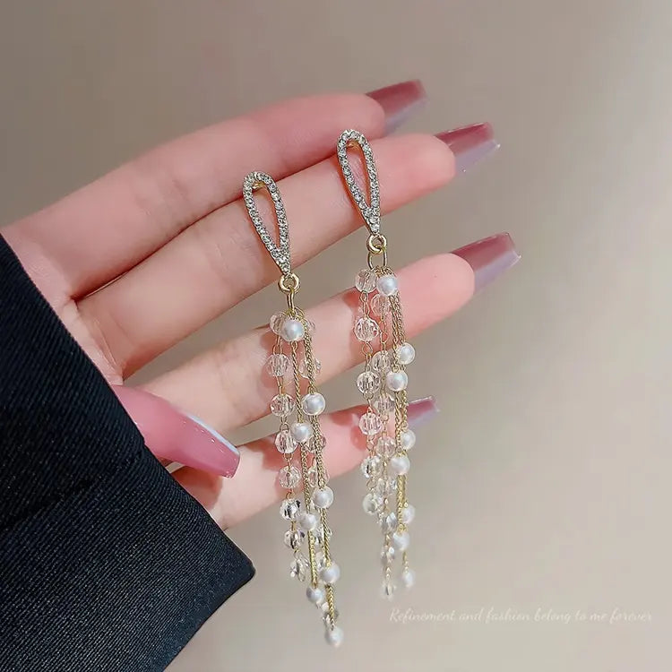Crystal Rainfall Earrings